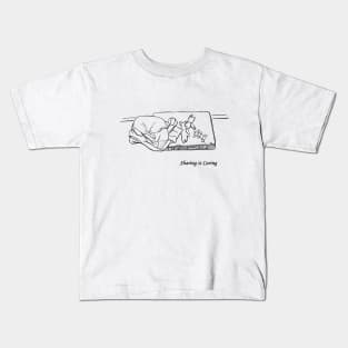 Sharing is Caring Beagle Ink Drawing Kids T-Shirt